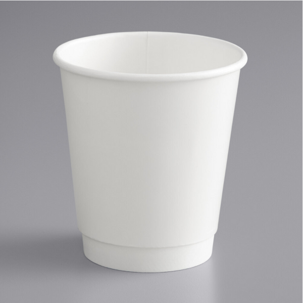 10 oz. White Double Wall Paper Hot Cup - (500/case)