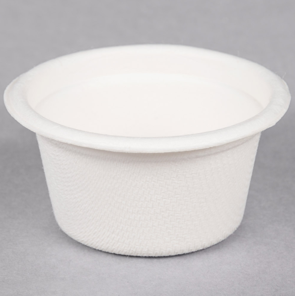 Biodegradable Bagasse 2 oz. Portion Cup - (1,000/case)