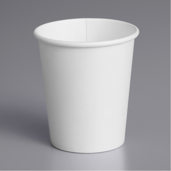 5 oz. White Poly Paper Cold Cup - (3,000/case)