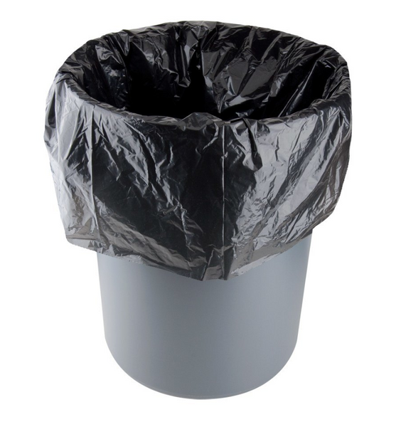 Eco-Friendly Trash Bag 45 Gallon 40" x 46" Low Density Can Liner 1.5 MIL - (100/case)