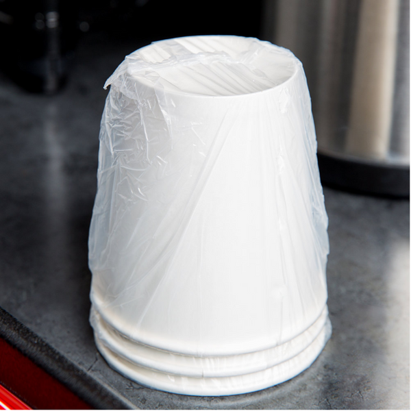 10 oz. White Individually Wrapped Paper Hot Cup - (480/case)