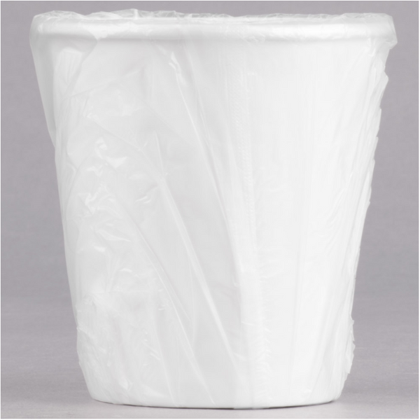 10 oz. White Individually Wrapped Paper Hot Cup - (480/case)